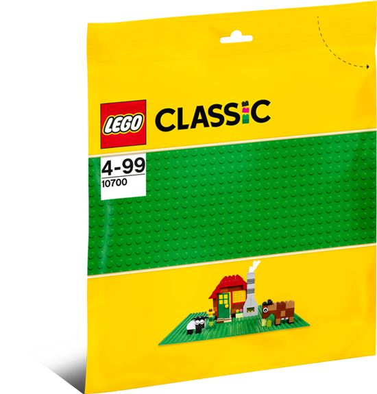 лего классик 10700 Строительная пластина зеленого цвета