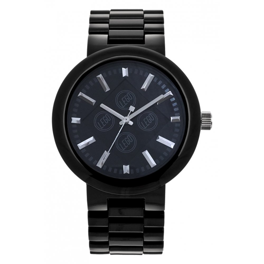 Годинник наручний "Лего "Класичний", чорний, зі змінними елементами оформлення