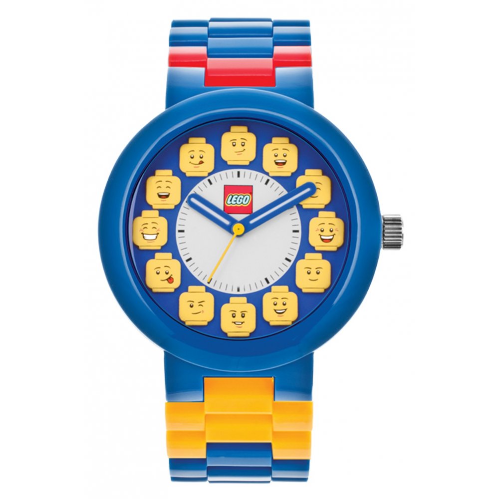 Годинник наручний "Лего "Весела Компанія", синій, зі змінними елементами оформлення