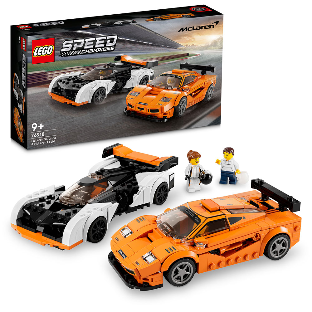 лего speed champions 76918  McLaren Solus GT і McLaren F1 LM