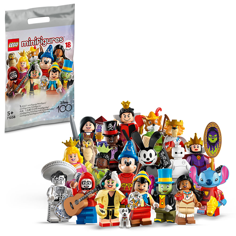 лего минифигурки 71038  LEGO® Мініфігурки серії Disney 100