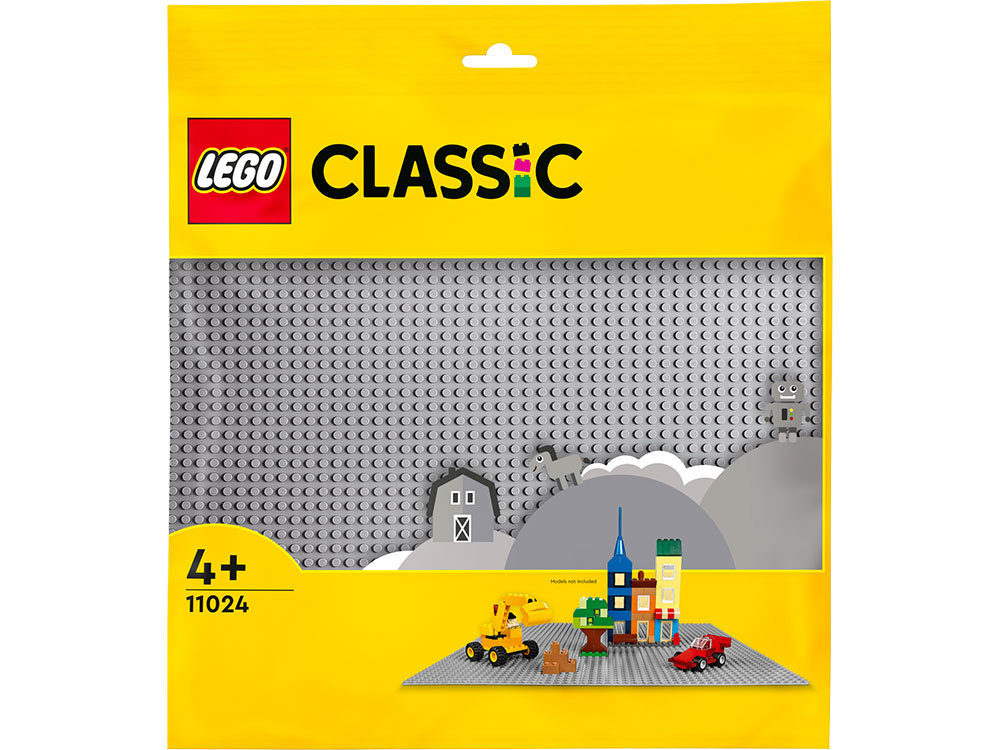 лего классик 11024 Базова пластина сірого кольору