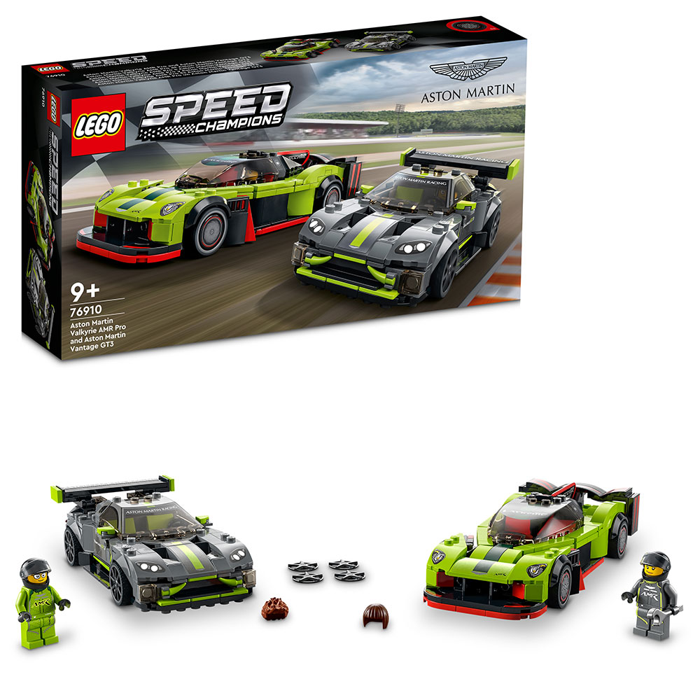лего speed champions 76910 Aston Martin Valkyrie AMR Pro та Aston Martin Vantage GT3